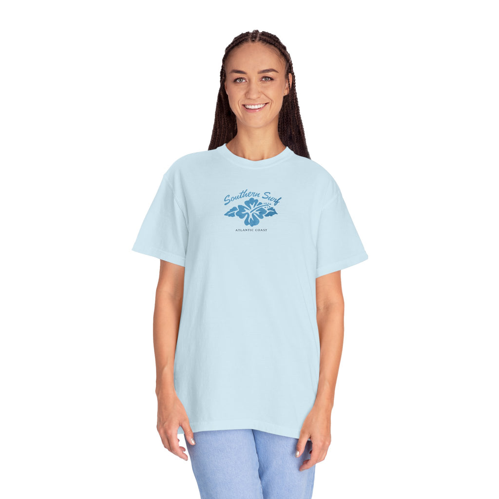 Blue Hibiscus Graphic Tee