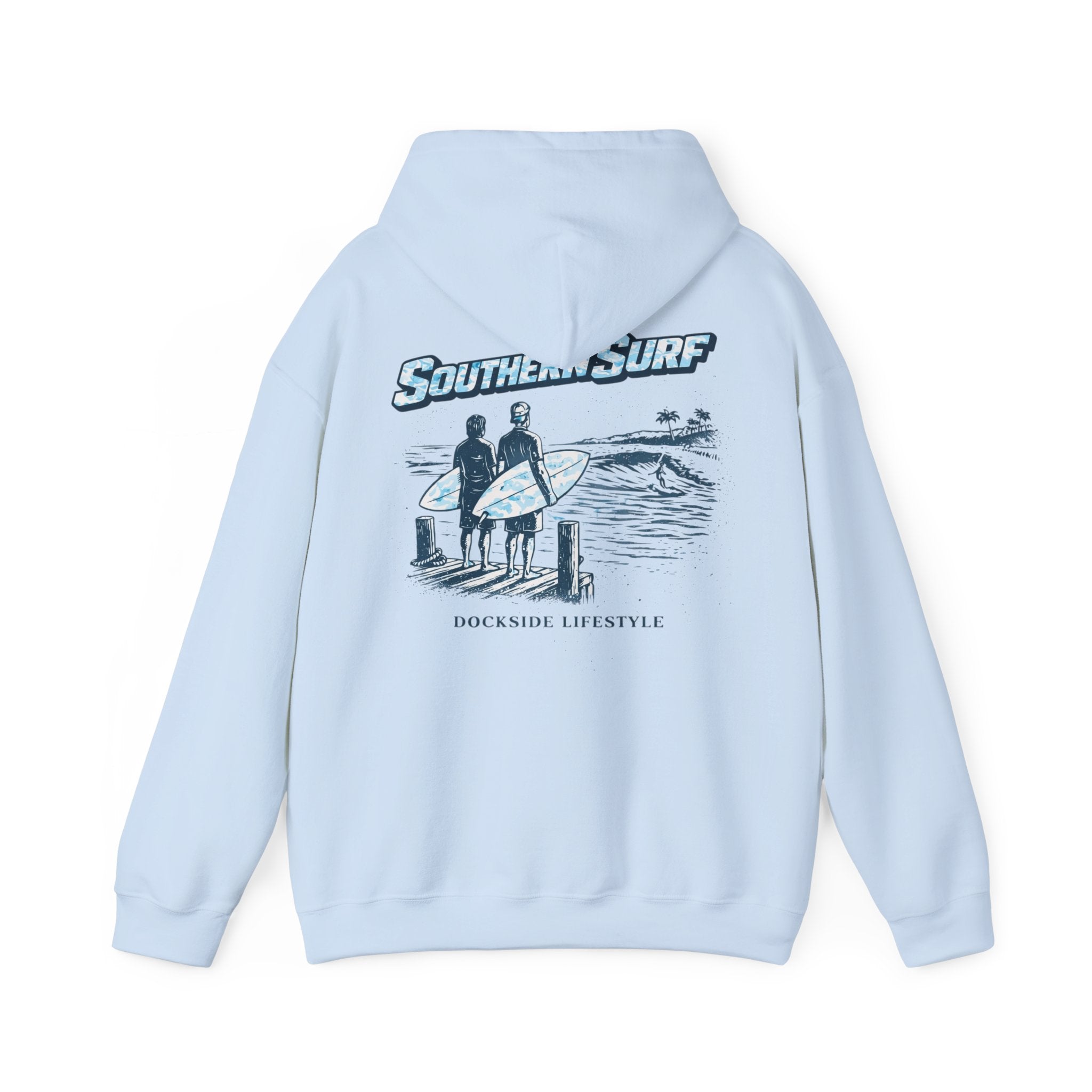 Blue Coastal Camo Hoodie