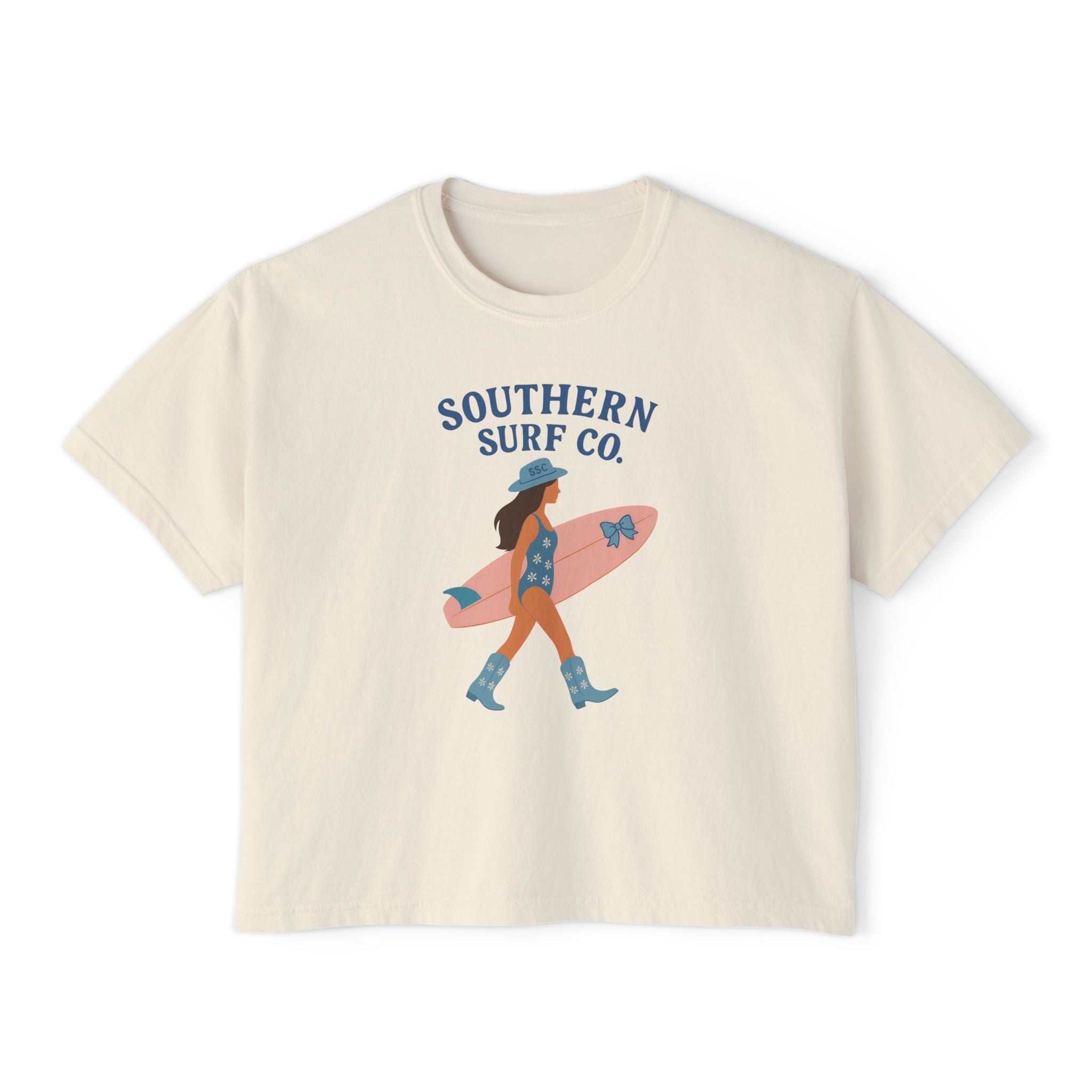 Coastal Cowgirl Boxy Crop Tee