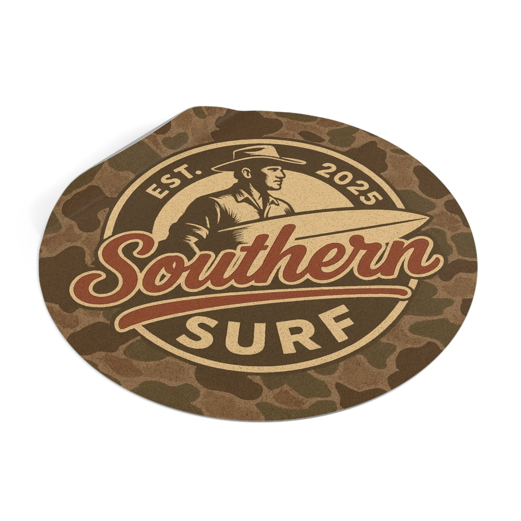 Southern Surf Duck Camo Styled Sticker