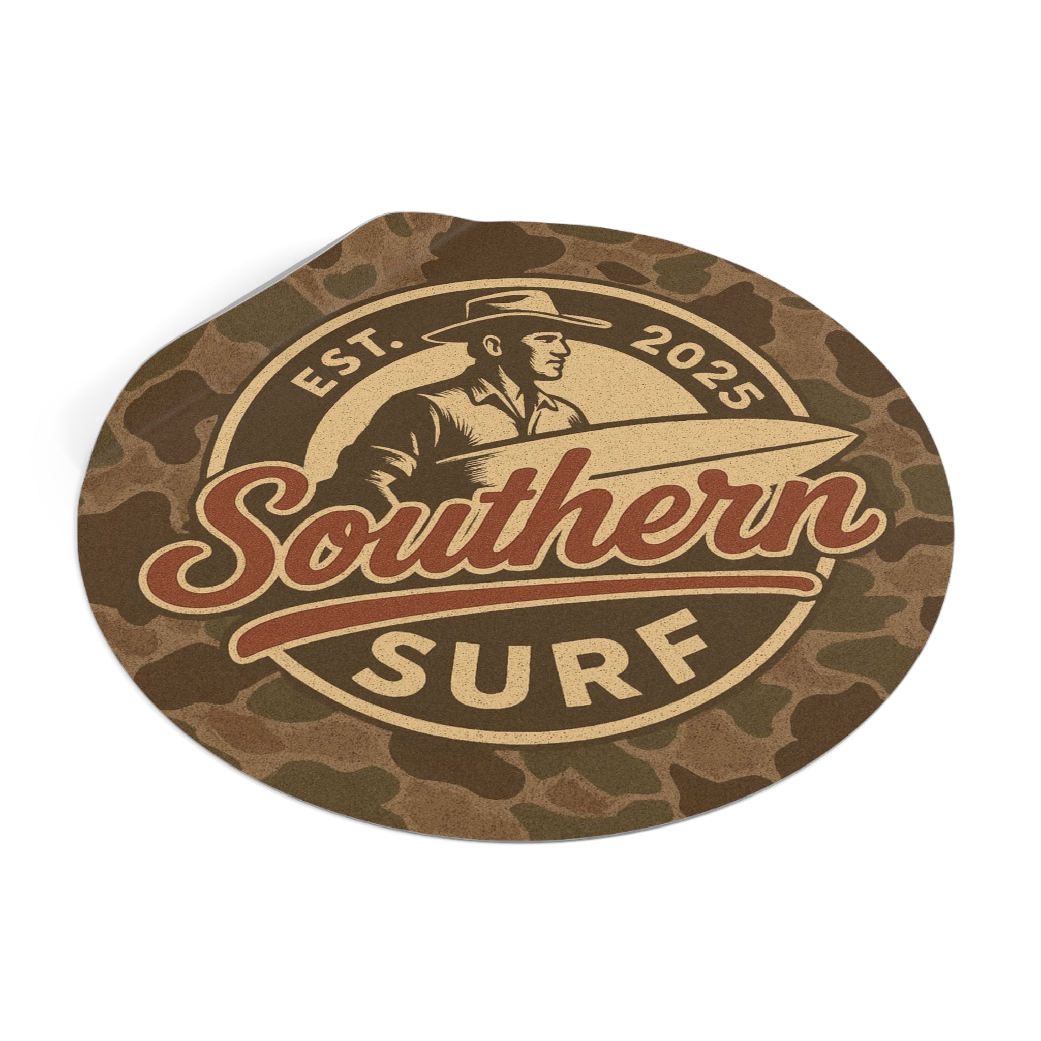 Southern Surf Duck Camo Styled Sticker