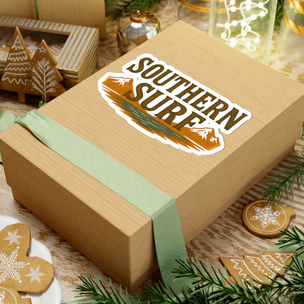 Surfing Mountains Sticker