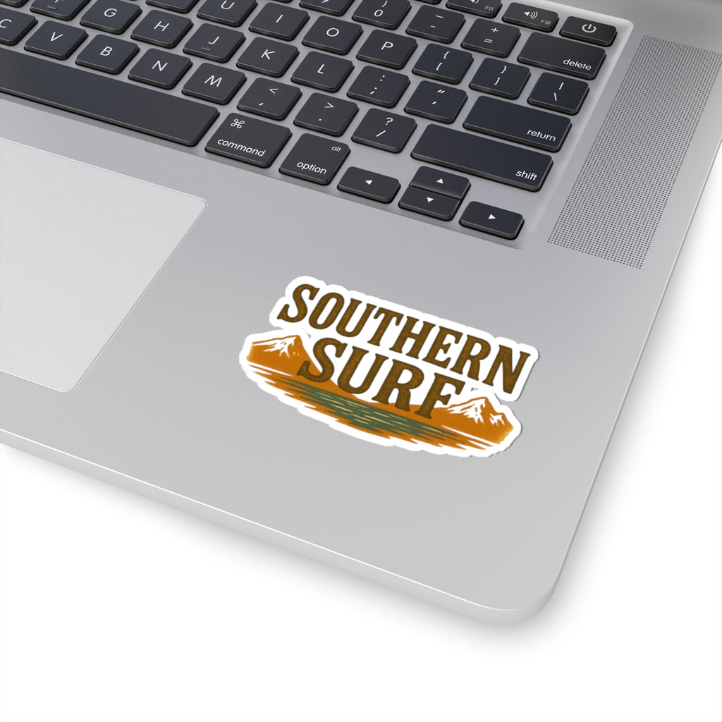 Surfing Mountains Sticker