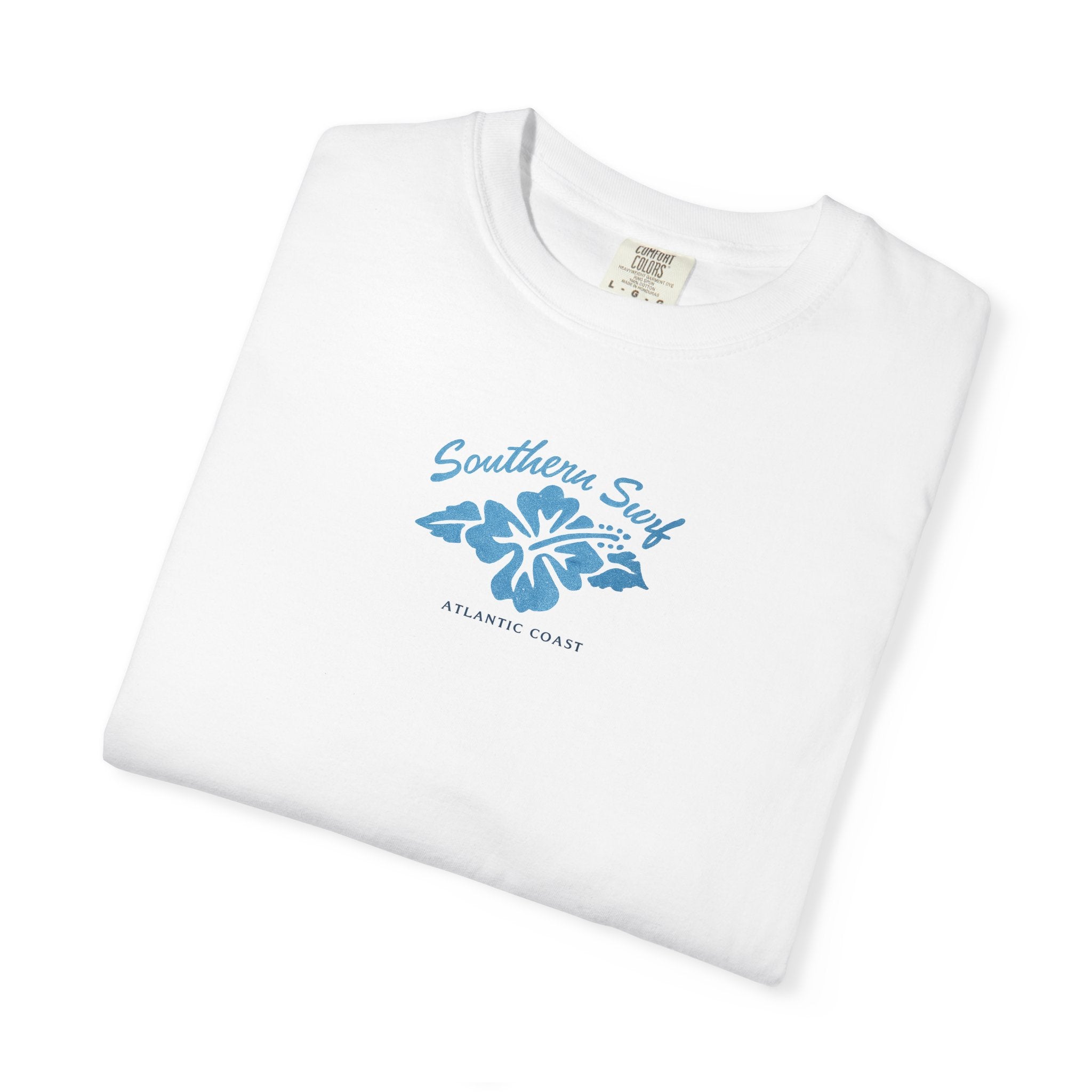 Blue Hibiscus Graphic Tee